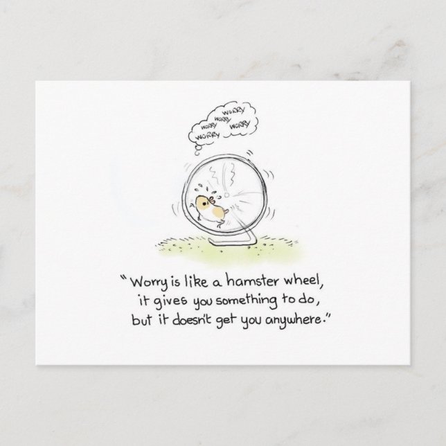carte postale "Roue de hamster" (Devant)