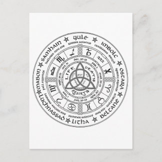 Carte Postale Roue païenne de l'année