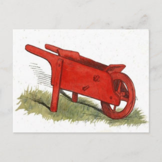 Carte Postale Roue rouge