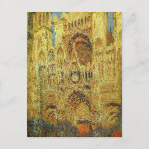 Carte Postale Rouen Cathedral at Sunset by Claude Monet