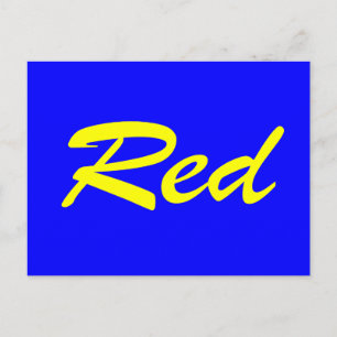 Carte Postale Rouge