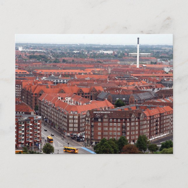 Carte Postale rouge de copenhague (Devant)