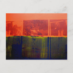 Carte Postale Rouge et bleu