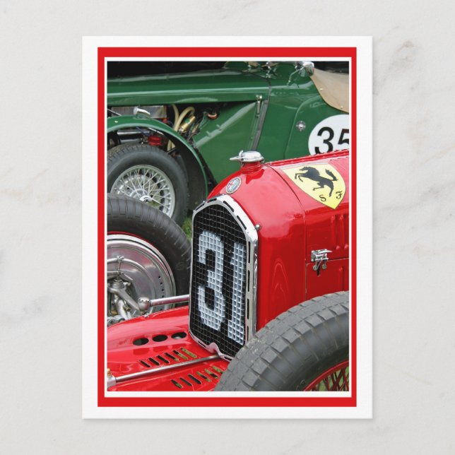 Carte Postale Rouge et vert (Devant)