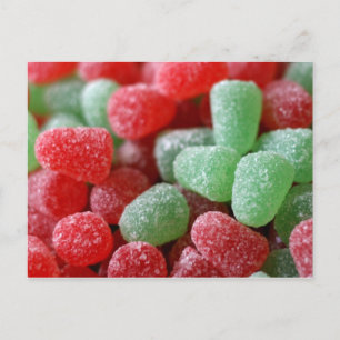 Carte Postale Rouge et vert