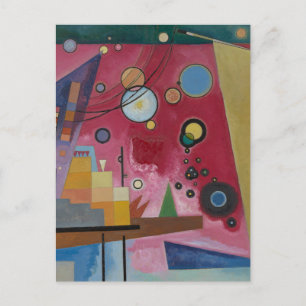 Carte Postale Rouge lourd par Wassily Kandinsky