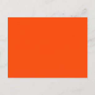 Carte Postale Rouge Orange Moderne Minimaliste Vide