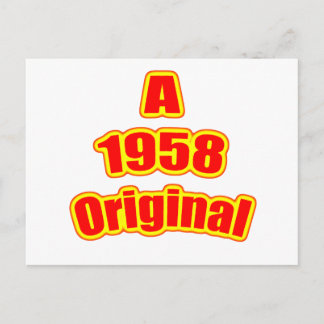 Carte Postale Rouge original 1958