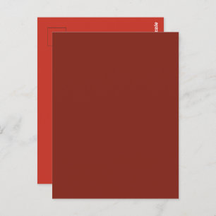 Carte Postale Rouge profond automne saison automne couleur solid