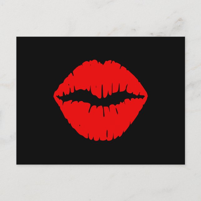 Carte Postale Rouge rouge et noir (Devant)