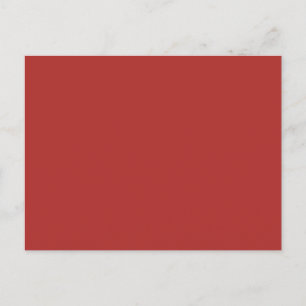 Carte Postale ROUGE RUSTE (couleur solide) ~