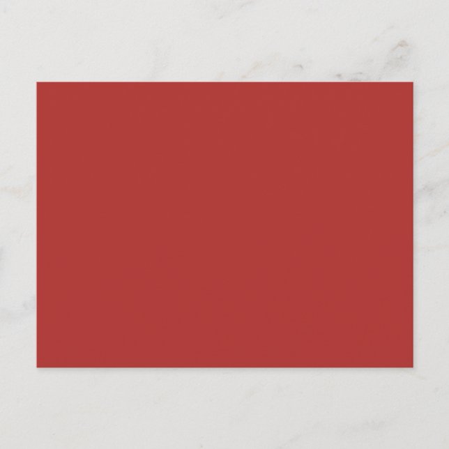 Carte Postale ROUGE RUSTE (couleur solide) ~ (Devant)