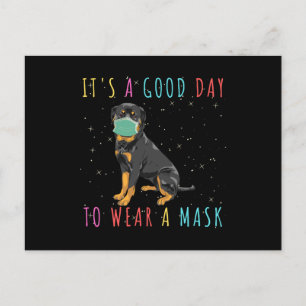Carte Postale Rouge tweiler Wear A Mask Funny Its A Good Day To