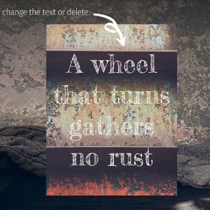 Carte Postale rouille brun rouge Abstrait