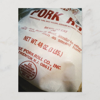 Carte Postale rouleau de porc coque