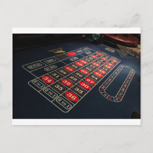 Carte Postale Roulette de table de jeu Las Vegas