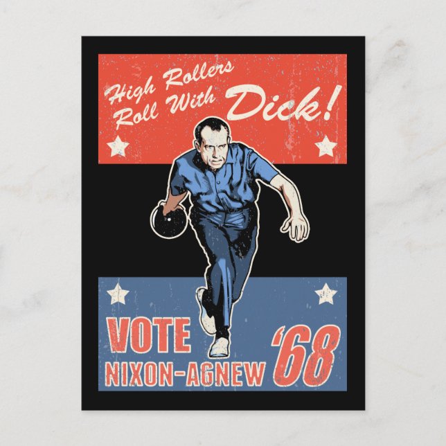 Carte Postale Roulez avec Nixon (Devant)