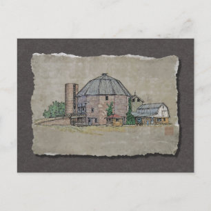 Carte Postale Round Barn