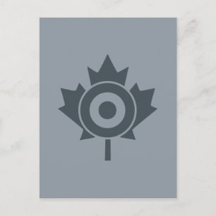 Carte Postale Rounde canadienne de la feuille d'érable Mod CANAD