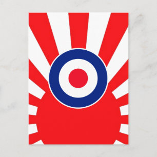 Carte Postale Roundel cible MOD sur l'éclatement du Japon
