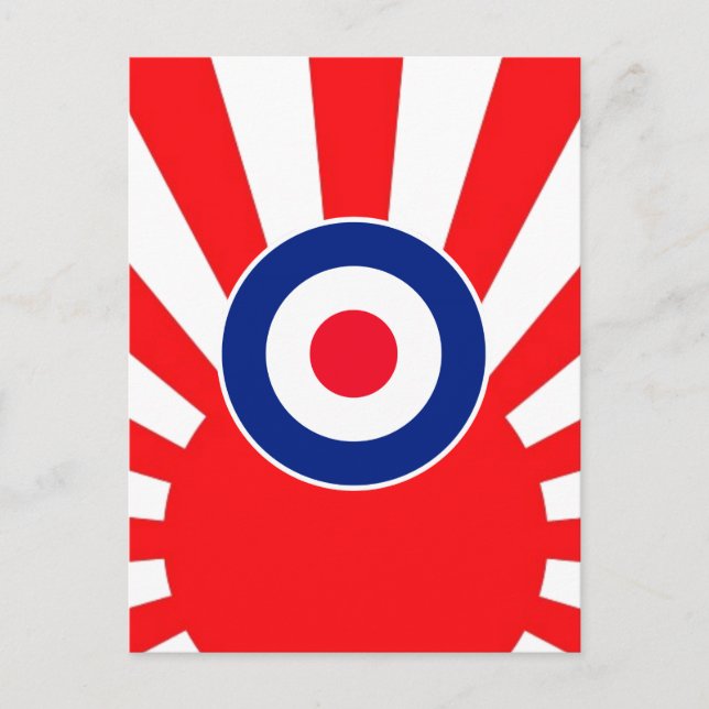 Carte Postale Roundel cible MOD sur l'éclatement du Japon (Devant)