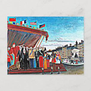 Carte Postale Rousseau art : Les représentants des puissances ét