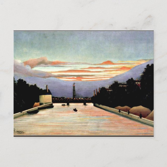 Carte Postale Rousseau - La Tour Eiffel, les beaux-arts (Devant)