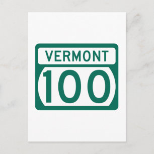 Carte Postale Route 100, Vermont, États-Unis
