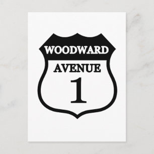 Carte Postale Route 1 Signe Cadeaux Woodward
