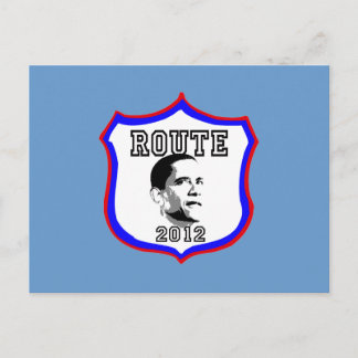 Carte Postale Route 2012 Obama Président Barack Obama