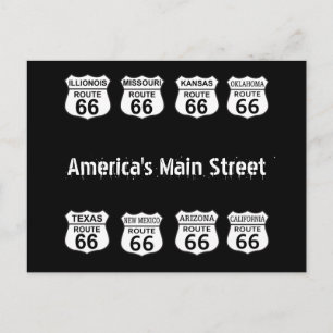 Carte Postale Route 66