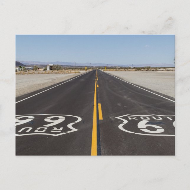 Carte Postale Route 66, Amboy (Californie, USA) (Devant)