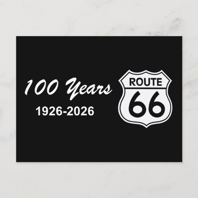 Carte Postale Route 66 centenaire (Devant)