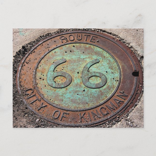 Carte Postale Route 66 Kingman Arizona (Devant)
