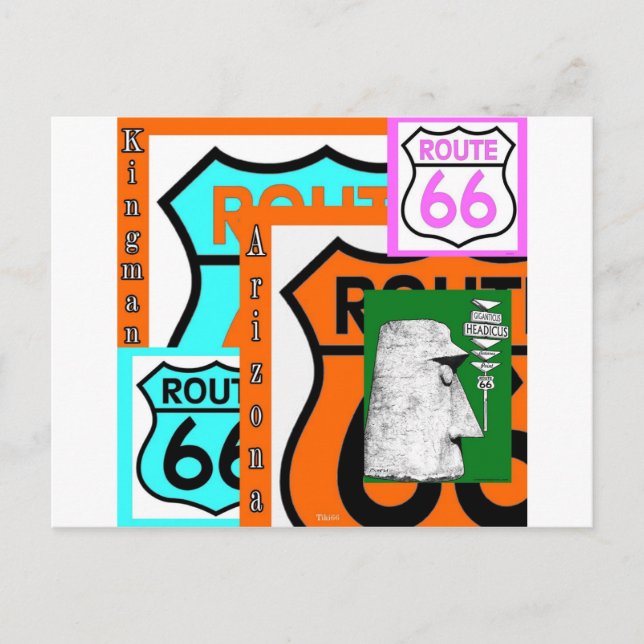 Carte Postale Route 66 Kingman Giganticus Headicus AZ (Devant)