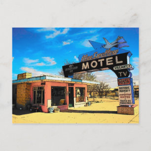 Carte postale Route 66 Motel - Customisé