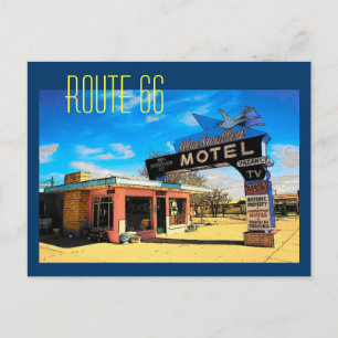 Carte Postale Route 66 Motel Postcard - Customized