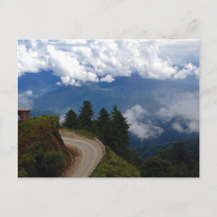 Carte Postale Route au Bhoutan
