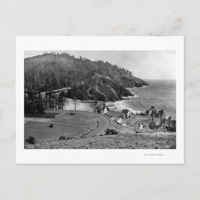 Carte Postale Route côtière de l'Oregon à Heceta Head (Devant)