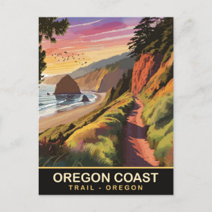 Carte Postale Route côtière de l'Oregon, Oregon, Travel
