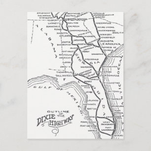 Carte Postale Route D1