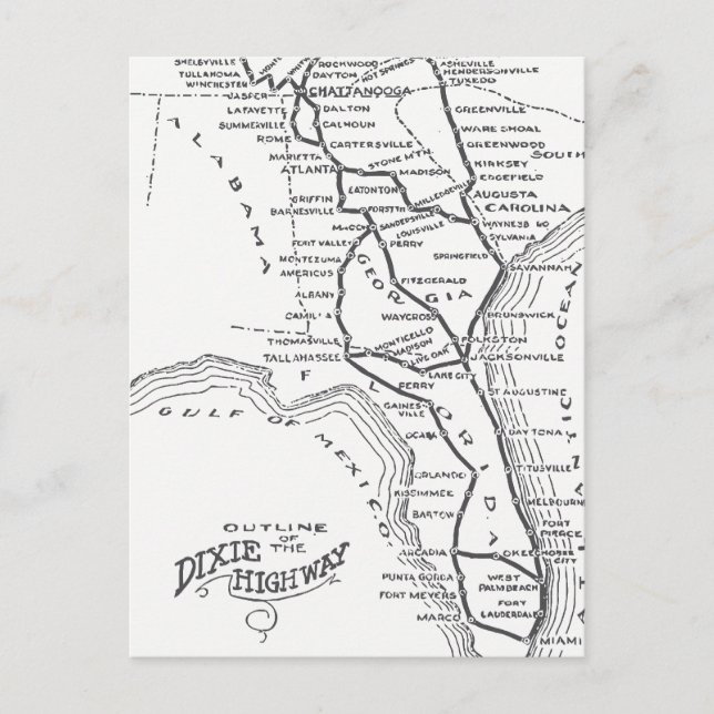 Carte Postale Route D1 (Devant)