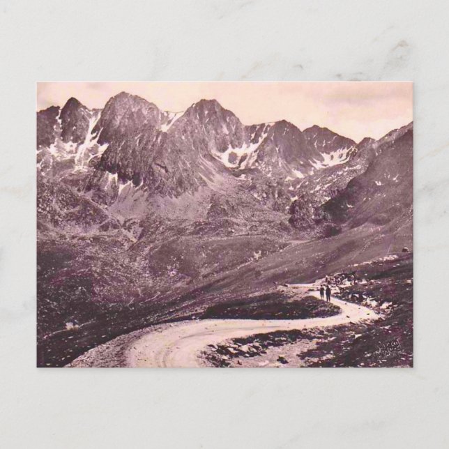 Carte Postale Route d'ANDORRE Cirque de Font-Negre 1910 (Devant)