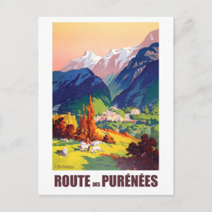 Carte Postale Route dans les Pyrénées, France