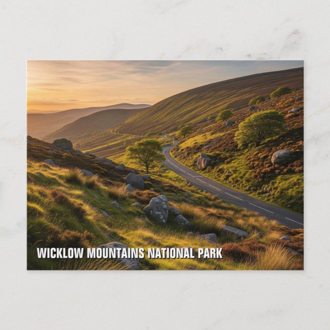 Carte Postale Route dans Wicklow Mountains National Park Irlande (Devant)