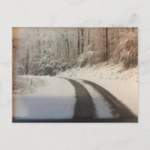 Route de campagne d'hiver