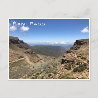 Carte Postale route de col sani