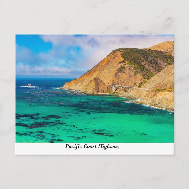 Carte Postale Route de la côte Pacifique (Devant)