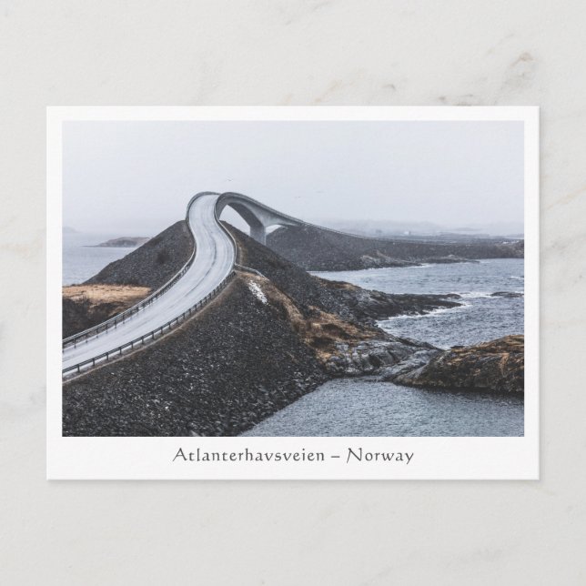 Carte Postale Route de l'océan Atlantique (Devant)