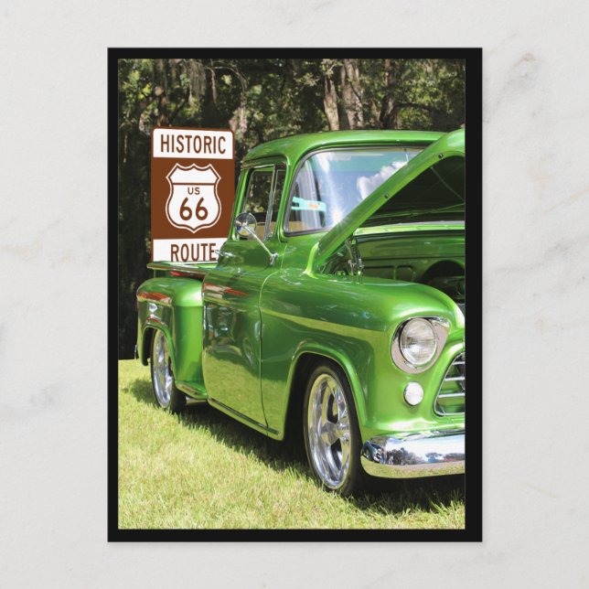 Carte Postale Route de ramassage 66 cadeaux (Devant)